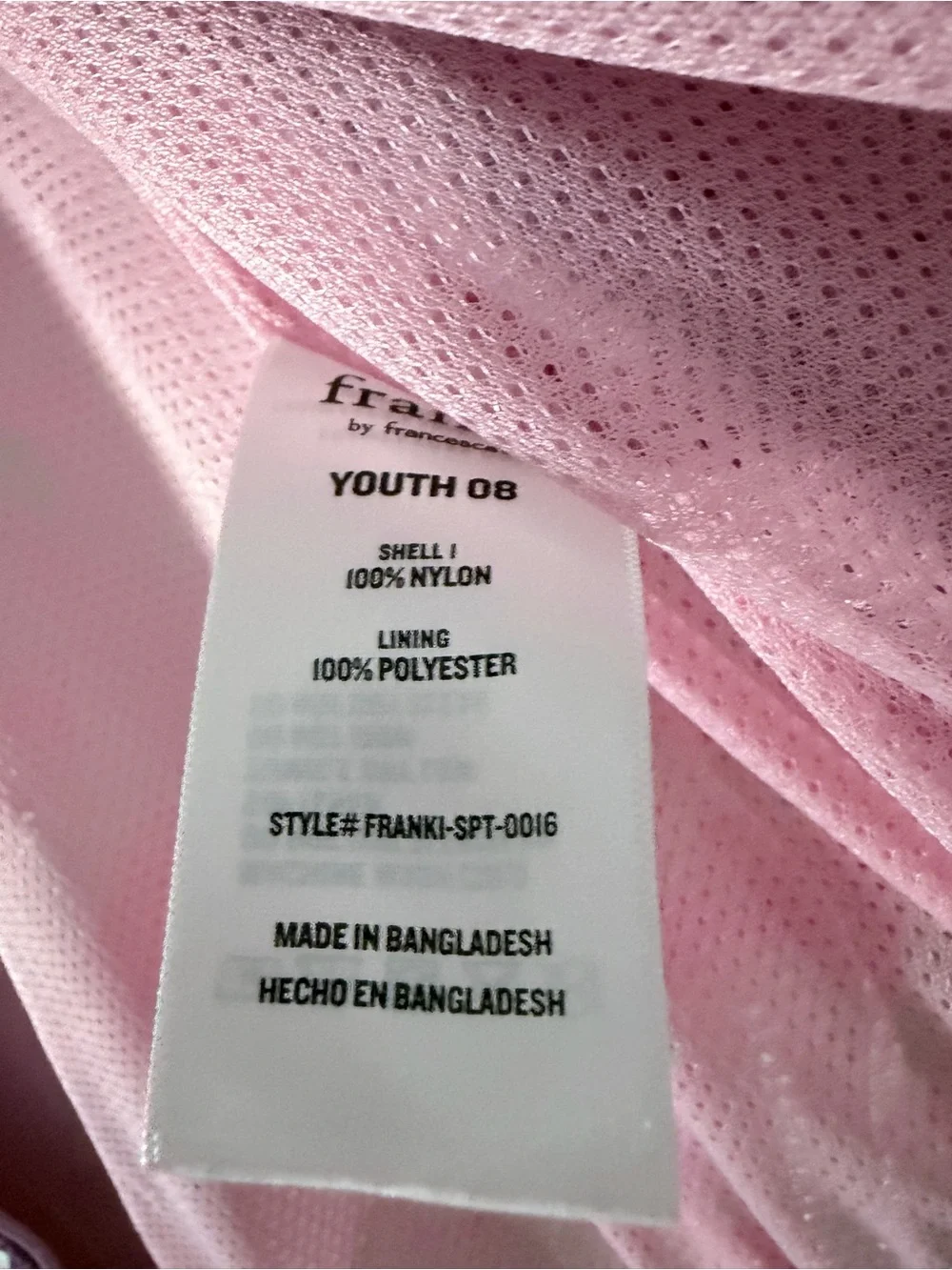 Francesca's Collections Pink Windbreaker